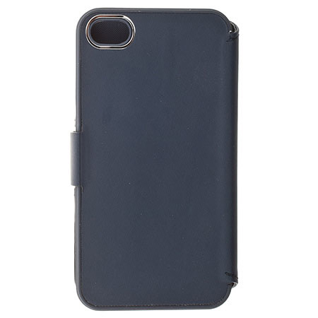 Lax Gadgets Premium Folio Case for iPhone 4/4S, Blue