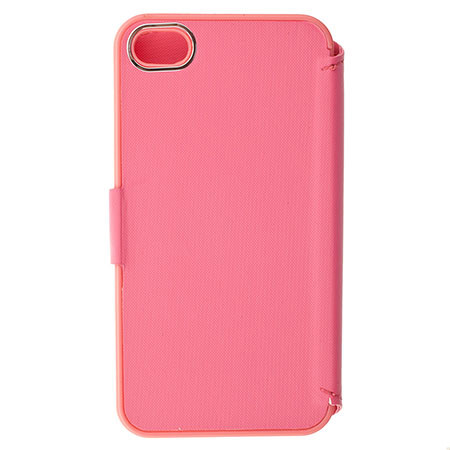 Lax Gadgets Premium Folio Case for iPhone 4/4S, Pink