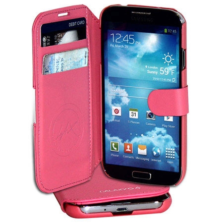Lax Gadgets Premium Folio for Samsung Galaxy S4, Pink