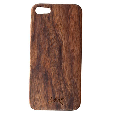 Lax Gadgets Premium Wood Case for iPhone 5, PC Walnut