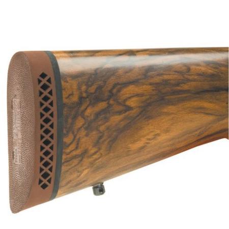 Lyman F325 Deluxe 1" White Line Base Recoil Pad for Rifle/Shotgun, Small, Brown