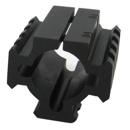 Lyman TacStar 1.8" Short Shotgun Picatinny Rail Mount, Matte Black