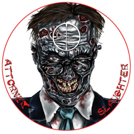 Lyman Zombie Dot Attorney Slaughter Target, 8" Self-Adhesive, 10 Pack