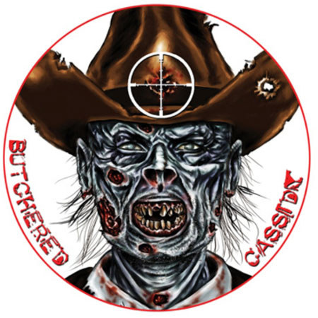 Lyman Zombie Dot Butchered Cassidy Target, 8" Self-Adhesive, 10 Pack