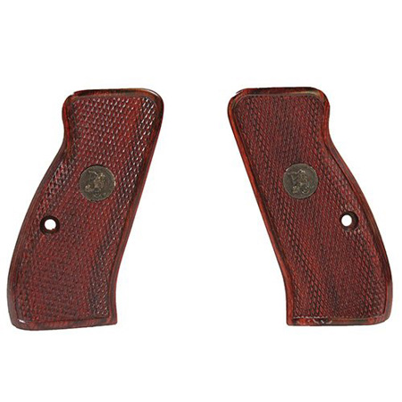 Lyman Pachmayr Renegade Wood Laminate Grip for CZ75 Pistol, Checkered, Rosewood