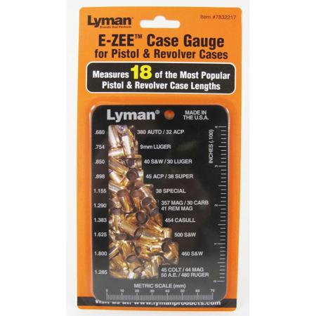 Lyman E-Zee Case Gauge Pistol & Revolver