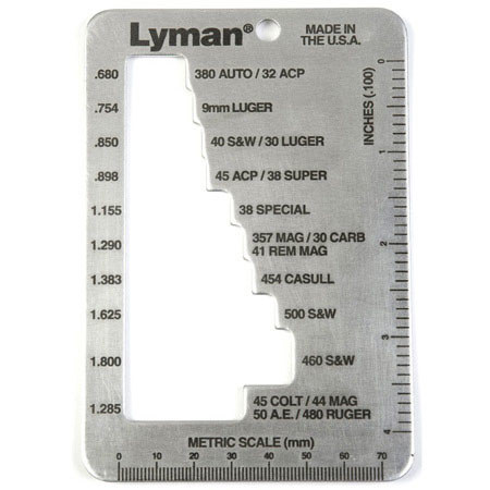 Lyman 25 ACP Pistol Maximum Cartridge Gauge