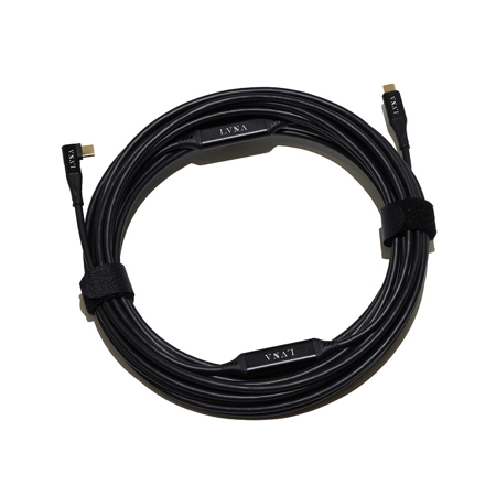 LVNA Digital DUNE 32.8' USB-C Straight to Right Angle Directional Tether Cable, Black