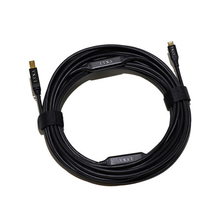 LVNA Digital OJAI 32.8' USB-B to USB-C Straight Cable, Black