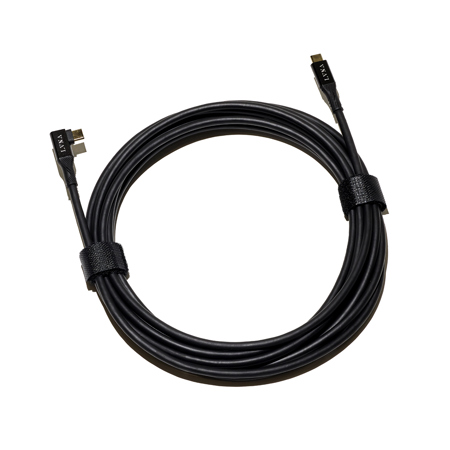 LVNA Digital Zuma 16.4' Right Angle USB-C to USB-C Bidirectional Tether Cable, Black