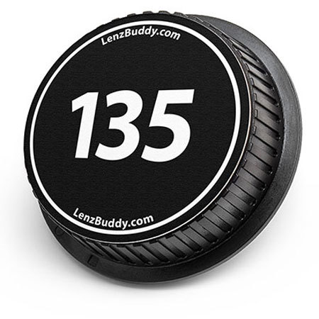 LenzBuddy Rear Lens Cap for Canon 135mm (Black & White)