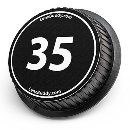 LenzBuddy Rear Lens Cap for Canon 35mm (Black & White)