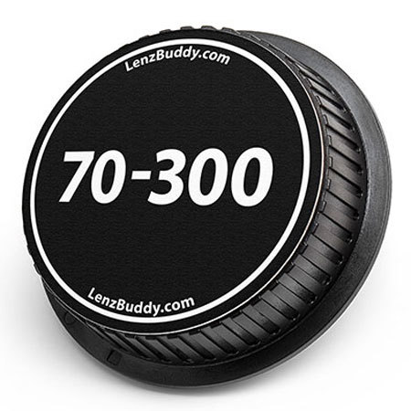 LenzBuddy Rear Lens Cap for Canon 70-300mm (Black & White)