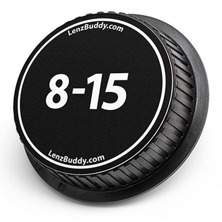 LenzBuddy Rear Lens Cap for Canon 8-15mm (Black & White)