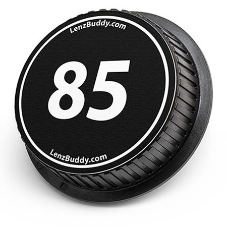 LenzBuddy Rear Lens Cap for Canon 85mm (Black & White)