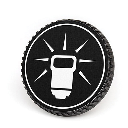 LenzBuddy Body Cap for Nikon - with Flash Icon (Black & White)