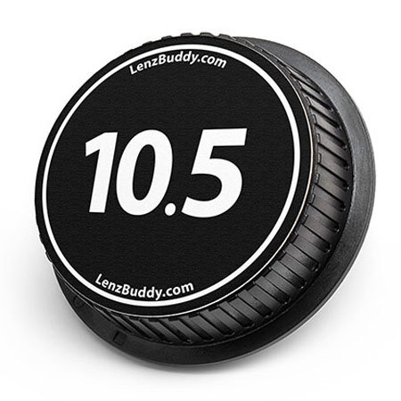 LenzBuddy Rear Lens Cap for Nikon 10.5mm (Black & White)
