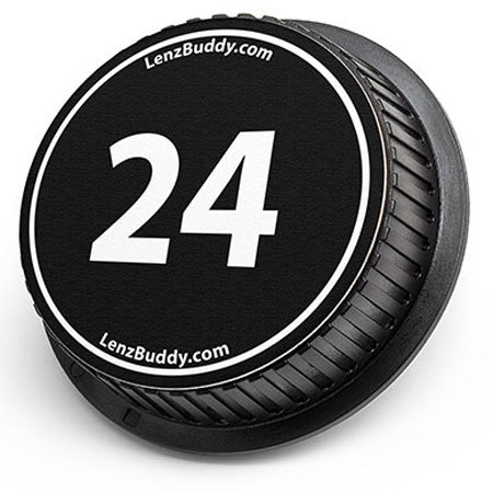 LenzBuddy Rear Lens Cap for Nikon 24mm (Black & White)