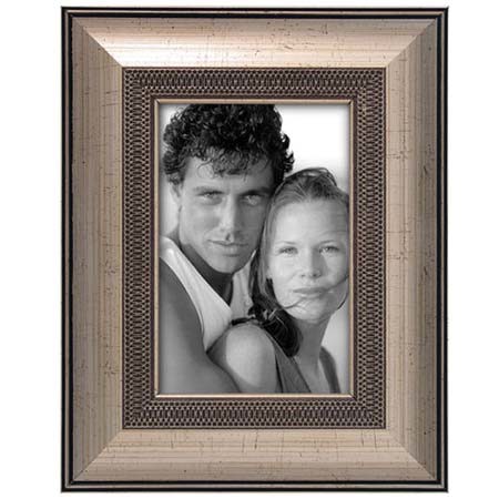 Malden Classic Series Wood Frame, 4x6in, Classic Silver