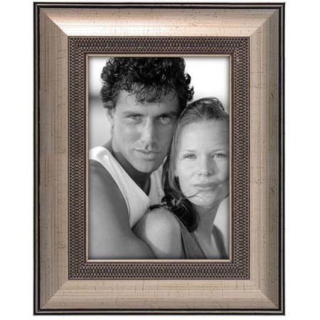 Malden Classic Series Wood Frame, 5x7in, Classic Silver