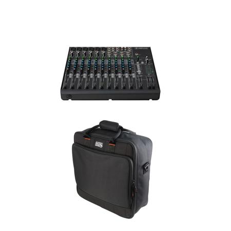 Mackie 14-Channel Mixer 3-Band EQ (80 Hz & 2.5 and 12 kHz) W/Gator Equipment Bag