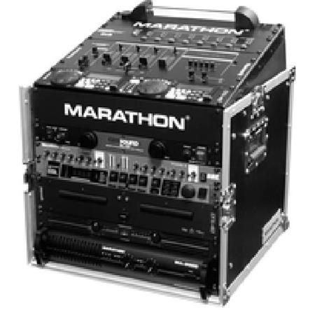 Marathon Flight Road Case MA-14M10UW 14U Slant Mixer Rack/10U Vertical ...