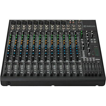 Mackie 16-Channel Compact 4-Bus Mixer, 3 EQ Bands, 128.5 dB Dynamic Range