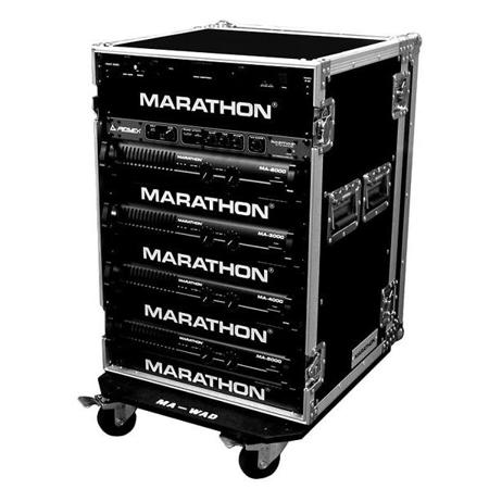 Marathon 21" Flight Road Deluxe Case with Wheels for 16U Amplifier