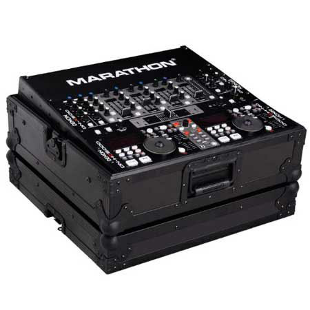 Marathon Flight Road 19" DJ Mixer Case with 8 Spaces Rack Mount, Black