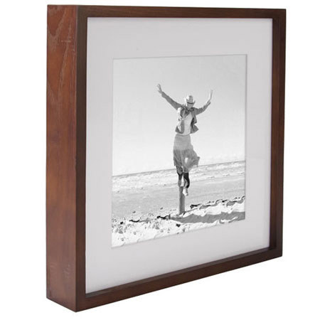 Malden International SINTRA Ash Wood Matted 8x8"/11x11" Frame, Walnut Finish