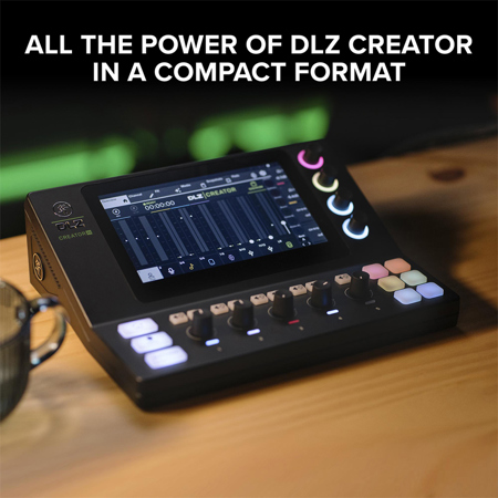 micciページです。 Mackie DLZ Creator XS Compact Adaptive Digital Mixer for