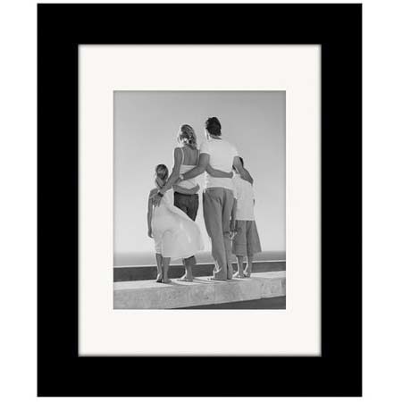 Malden International Malden Manhattan Wood Frame for 8x10in Photo, Black