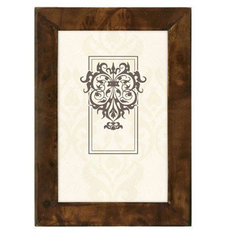 Malden International Natural BURLWOOD Frame for 4x6" Photograph, Dark Walnut