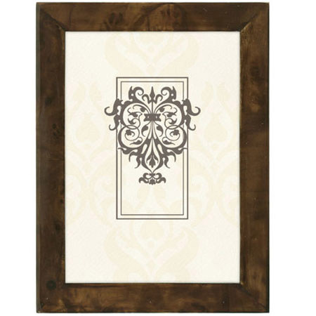 Malden International Natural BURLWOOD 8x10" Frame, Dark Walnut
