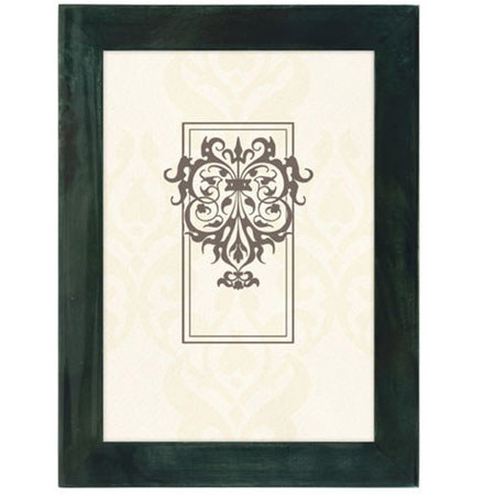 Malden International Natural BURLWOOD 5x7" Frame, Teal