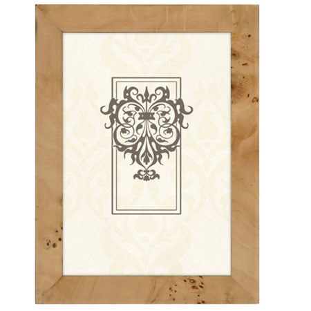 Malden International Natural BURLWOOD 5x7" Frame, Tan