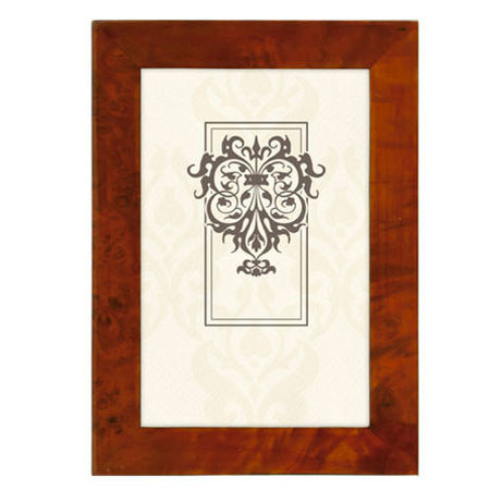 Malden International BURLWOOD 4x6" Frame, Light Walnut