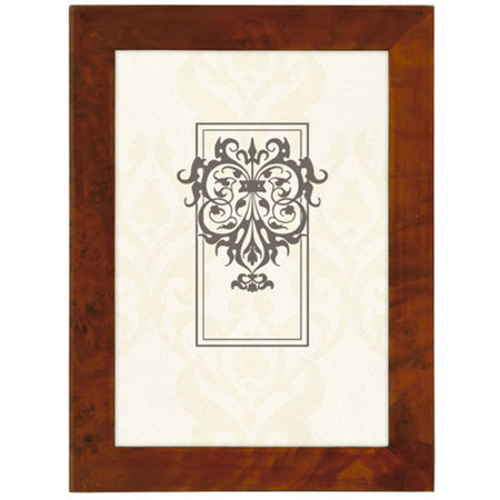 Malden International Natural BURLWOOD 5x7" Frame, Light Walnut