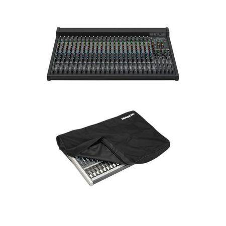 Mackie 24-Channel 4-Bus FX Mixer with USB, 128.5dB Dynamic Range, 2.7kOhms Mic In Impedance - With Mackie 2404-VLZ Dust Cover