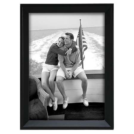 Malden International Avalon Series Wood Frame, for a 4x6" Photograph, Color/Style: Black