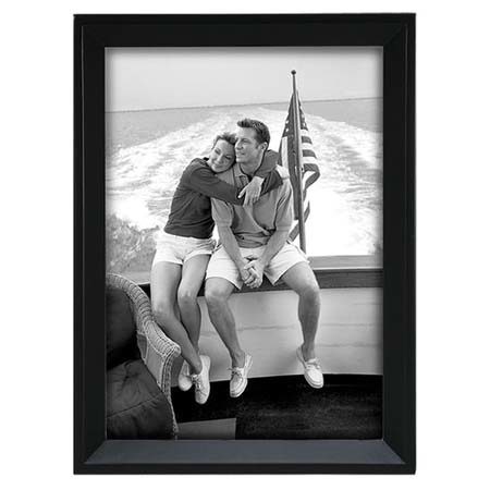 Malden International Avalon Series Wood Frame, for a 5x7" Photograph, Color/Style: Black