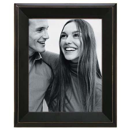Malden International Malden Hudson Wood Frame, 5x7in Photo, Black Scratch