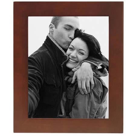 Malden International Wide Linear Series Wood Frame, for a 4x6" Photograph, Color/Style: Walnut