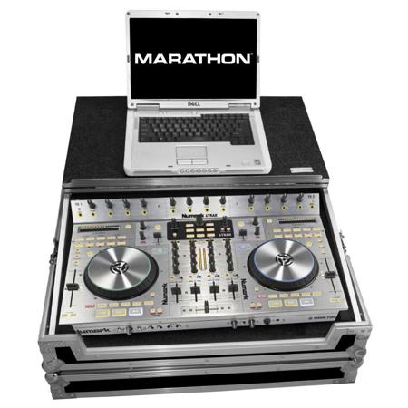 Marathon Flight Road Case with Laptop Shelf for Numark 4trak Traktor Controller