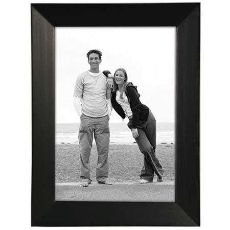 Malden International Turner Series Wood Frame for a 5x7" Photo -Black