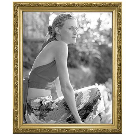 Malden International Malden 641257 Bezel Wood Frame for 5x7in Photo, Gold