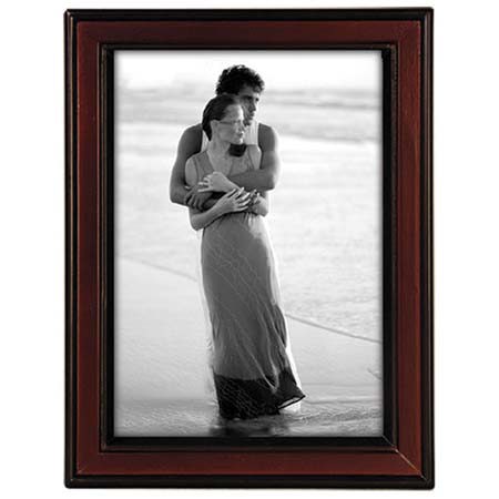 Malden International Winslow Series Wood Frame, for a 4x6" Photograph, Color/Style: Mahogany