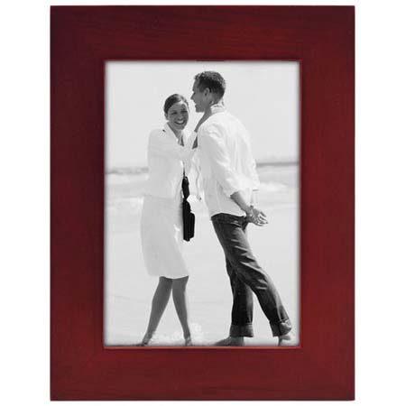 Malden Linear Series Wood Photo Frame, 4x6, Rosewood