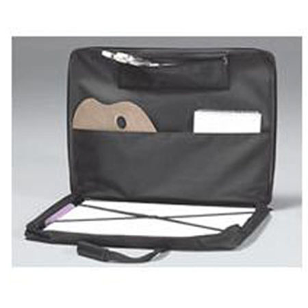 Martin Universal Design Monet Series, Nylon Soft Portfolio with Interior Straps, Size: 23x31x3", Color: Black.