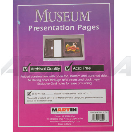 Martin Universal Refill Pages for 14x11 Case, 10 Sheets